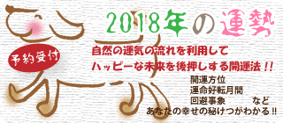 今年のテーマ、来年の運勢、2018年の開運法