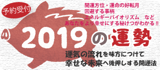 今年のテーマ、来年の運勢、2019年の開運法