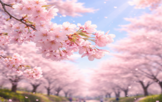 桜、ソメイヨシノ、満開、春