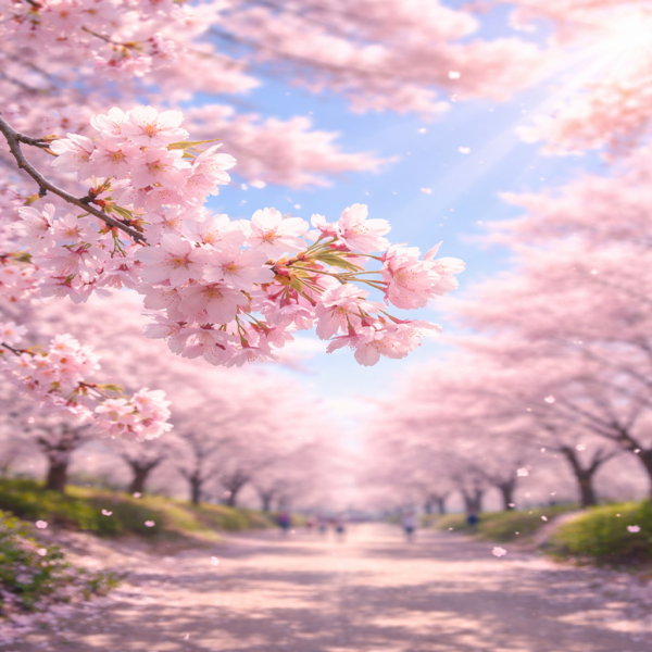 桜、ソメイヨシノ、満開、春