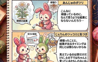 緑のじぇりんと桃のあんじゅ