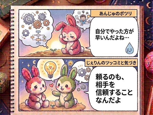 緑のじぇりんと桃のあんじゅ